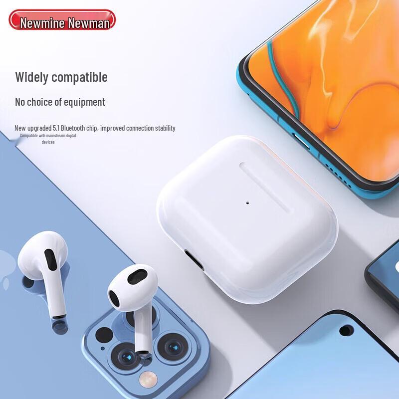 Newmine H73 True Wireless Semi-In-Ear Earbuds with ANC