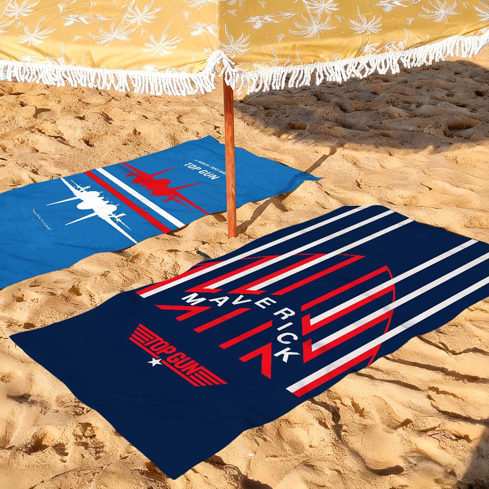 Classic Film Top Gun Cool Towel Quick Drying Beach Towels Are Suitable For Swimming Pools Camping Yoga And The Gym