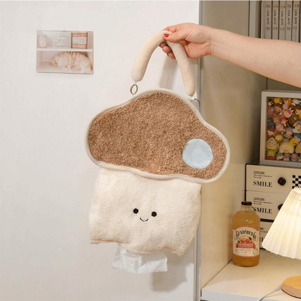 Detachable Hanging Tissue Bag Cloud-shaped Car Tissue Holder Cute Portable Tissue Cover  Outdoor