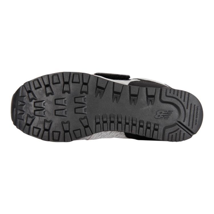 New Balance NB 574 Series Comfortable Versatile Kids Casual Shoes Kids Casual Shoes Black Gray KV574PZY