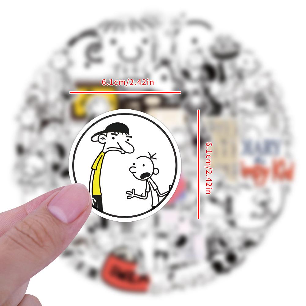 50 Diary of A Wimpy Kid Graffiti Stickers DIY Decorative Guitar Skateboard Waterproof Stickers