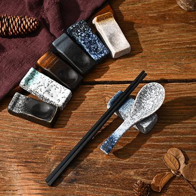 Japanese Tableware Ceramic Chopsticks Holder Household Chopsticks Holder Kiln Spoon Ceramic Table Decorative Chopsticks Pillow