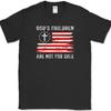 God's Children Are Not For Sale T-Shirt USA Patriot Quote Anti Trafficking