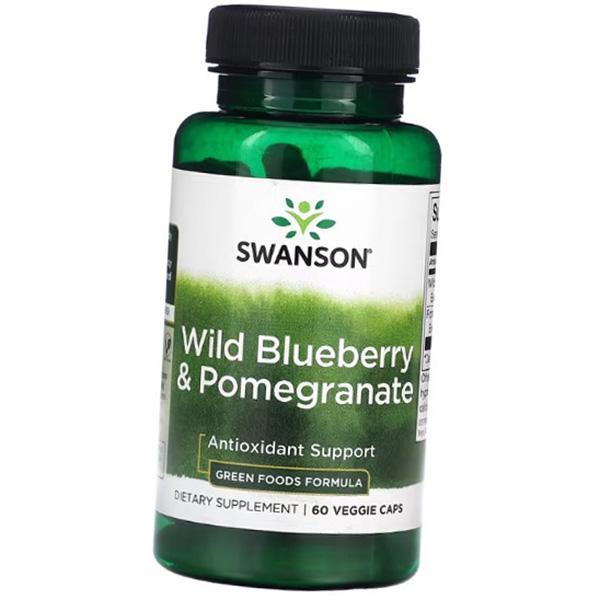 

Wild Blueberry and Pomegranate Fruit Extract, Swanson 60 Vegcaps (71280242) 60vcaps