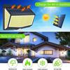 Solar Motion Lights Outdoor 468LED 3 Modes Solar Fence Lights Waterproof Solar Security Lights Yard Door Patio Garage Step 180° Lighting Angle