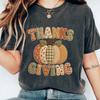 Comfort Colors® Faux Patchwork Thanksgiving T-Shirt, Pumpkin Season Tee, Autumn Gift