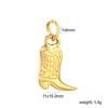 DIY Fashion Jewelry Pendants Pearl Zircon Star Moon Heart 18K Gold Plated Stainless Steel Charms for Necklace Bracelet Making