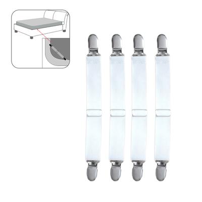 4 Stück Verstellbare Bettlakenbefestiger Gurte Elastischer Matratzenbezug Eckhalter Clip Greifer Hosenträgerkordel Klettverschluss