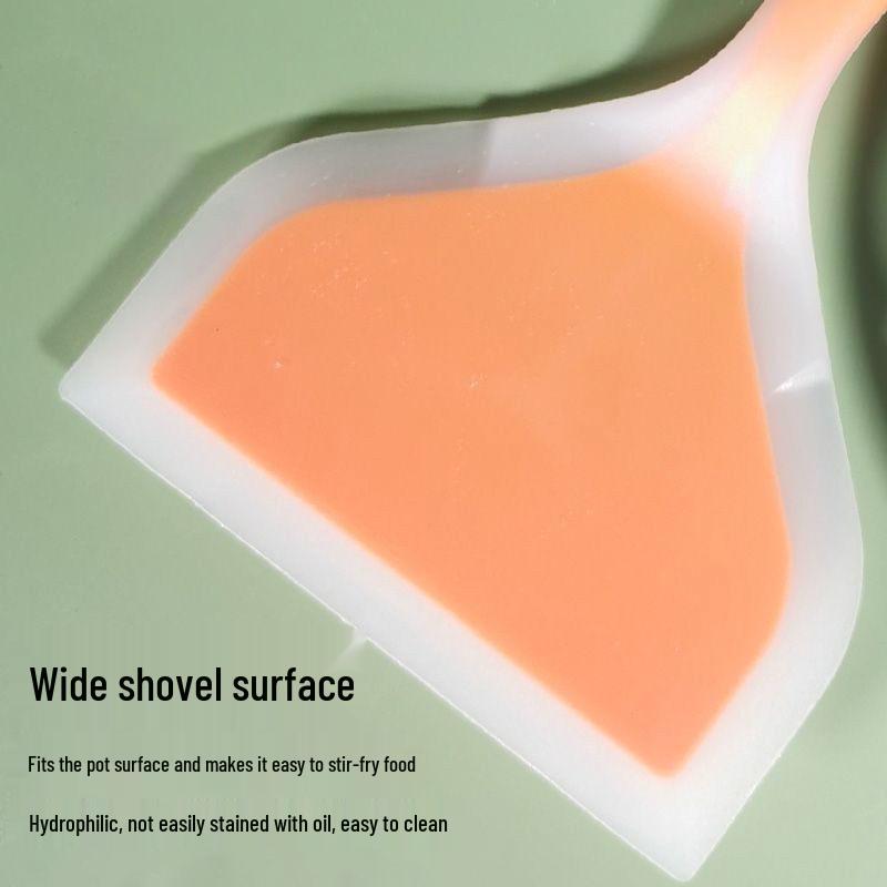 Silicone Spatula Set: Crepes, Pizza, Pancakes; Non-damaging, Heat-Resistant, Includes Oil Brush. Ideal for Every Household.