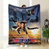 Top Gun Movie Poster Design Blanket Flannel Blanket for Bedroom, Living Room, Sofa, and Nap Sofas.