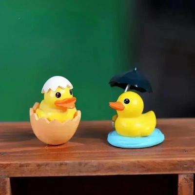 4 SZT Nowy Losowy Styl Śliczna Kaczka DIY Kreatywna Dekoracja Biurka Akcesoria do Mikrokrajobrazu Dekoracja Kaczki Wiaderkowej Rzemiosło Prezenty