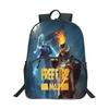 Shooter-Spiel Free Fire 3D-Druck Rucksack Junge Mädchen Lässige Schultasche Schüler Wasserdichter Rucksack Cartoon-Muster Rucksäcke