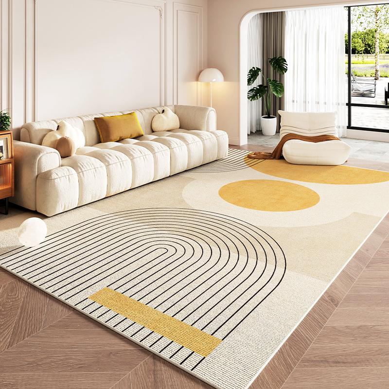 Modern Minimalist Living Room Carpets Light Luxury Sofa Coffee Table Rug Machine Washable Non-slip Carpet Bedroom Bedside Rugs