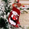 Embroidered  Snowman Christmas Stockings New Year Christmas Tree Fireplace Decoration Gift Socks
