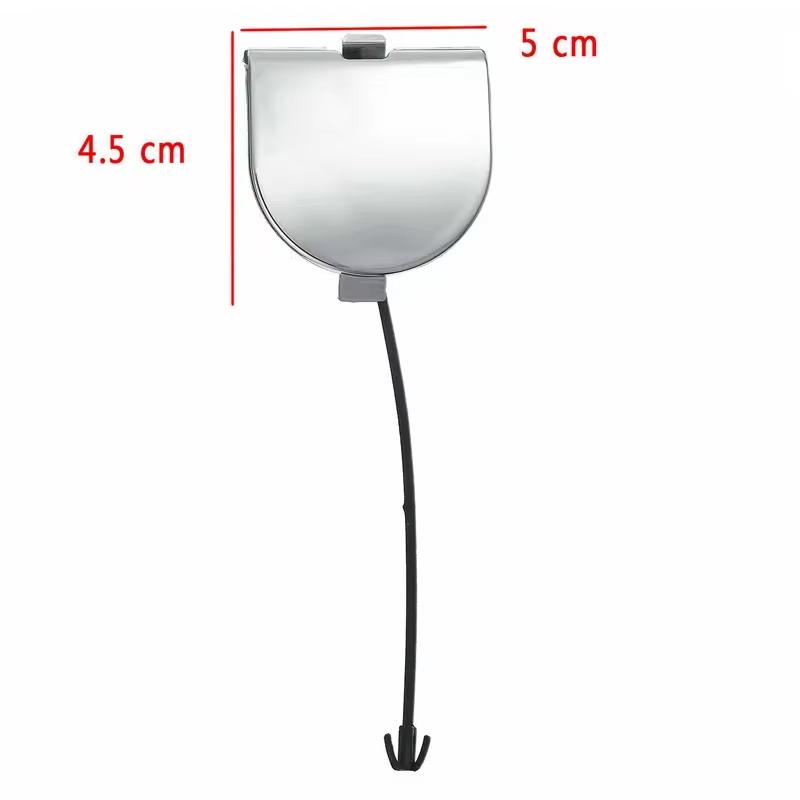 1Pcs Diy Accessories Car Rear Bumper Towing Hook Eye Cover Cap Chrome For Fiat 500 500C 2007-2012