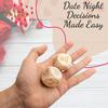 1 Set Decision Dice for Couples Wooden 5 Dices And Board Set Date Night Dice Food Dice for Valentine Day Bridal Shower Bachelorette Wedding Gift