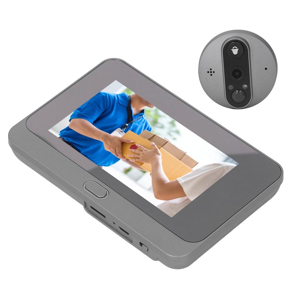 4.3in Digital Peephole Viewer WiFi Door Viewer Anti Theft Smart Video Doorbell Camera Motion