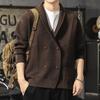 Men's Luxury Double-Breasted Thick Knit Cardigan - Autumn/Winter Loose Warm Sweater Coat