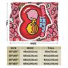 Warm Blankets Child Travel Yellow Duck Heart Throw Blanket Flannel Bedspread Couch Chair Sofa Bed Street Trend Sofa Bed Cover