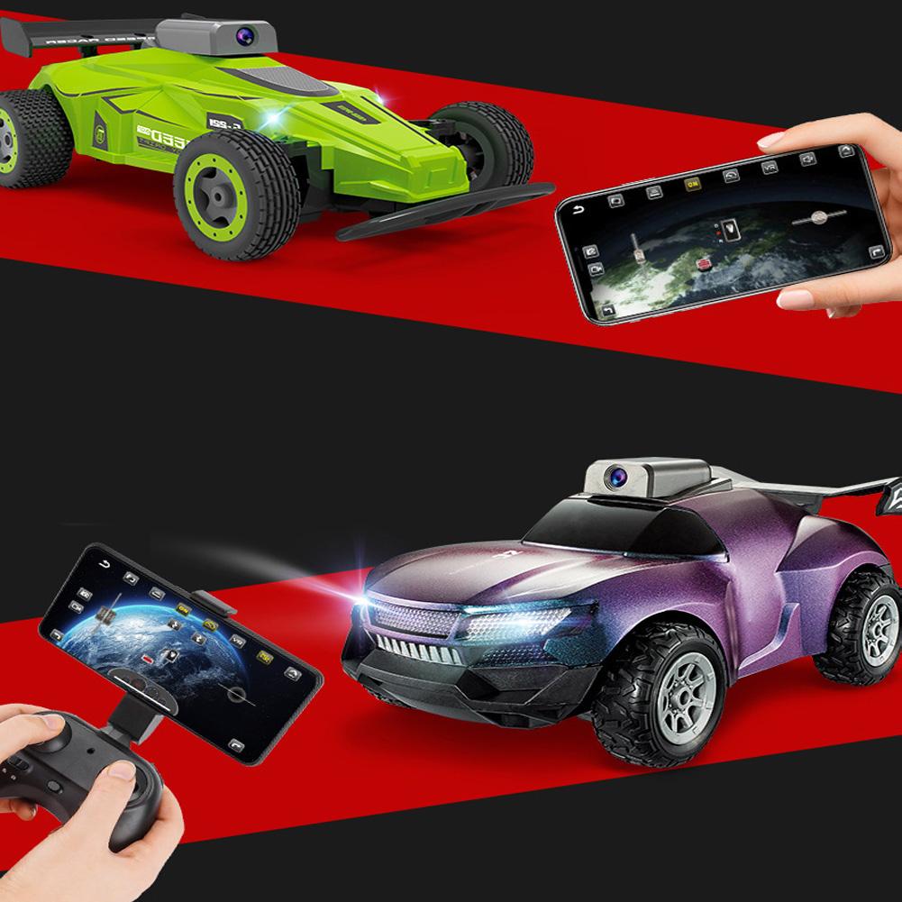1:20 RC Car With 1080P HD Camera 2.4Ghz WiFi FPV High Speed Remote Control Truck With App Control LED Light