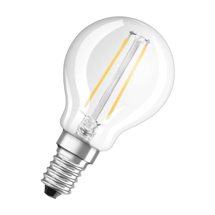 Ampoule LED Transparente OSRAM P E14 2.8W 250Lm 2700K Dimmable IP20 320°