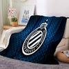 Coperta in Flanella con Stemma del Club Brugge Fc, Morbido Poliestere, Design Moderno, Per Tutte le Stagioni per Campeggio, Viaggi, Regali per le Feste o Compleanni