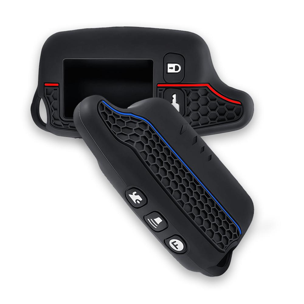 Hot Sales New Silicone Key Case For Tomahawk TW9010 TW9020/TW4000/TW701 LCD Remote keychain Fob Cover Two Way Car Alarm System