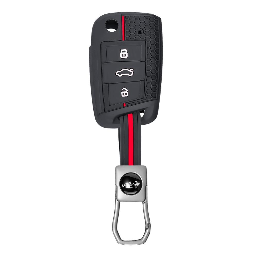 

Для Vw Golf 7 Gti Polo T-Cross T-Roc Touran Tiguan Skoda Octavia Rapid Kodiaq Fabia Seat Ibiza Leon Ateca Arona Чехол для ключа