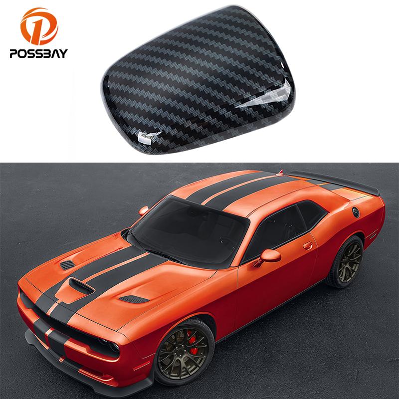 

1 шт., черный/красный чехол для ручки переключения передач из углеродного волокна, ABS для Dodge Challenger Charge 2015 2016 2017 2018, интерьер