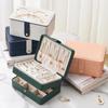 Multi-layers Leather Jewelry Storage Box, Travel Jewelry Storage Case for Women, For Earrings, Rings, Necklace, Gift for Mother`s Day, Christmas