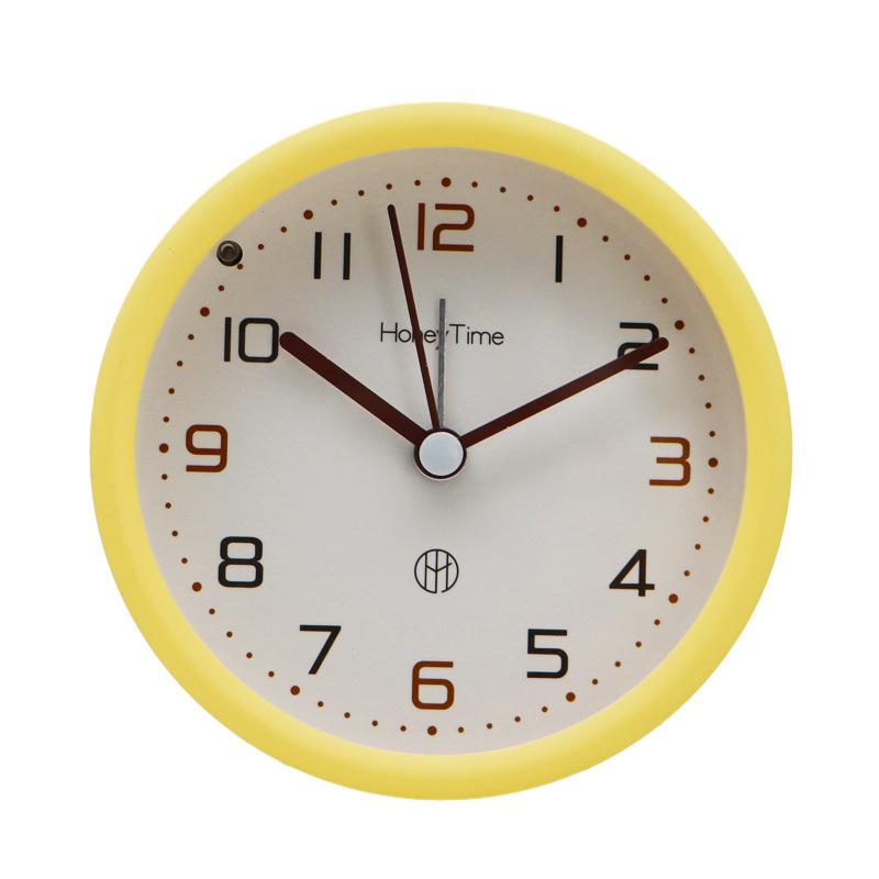 

Simple Nordic Alarm Clock for Students, Cute Children s Bedside Clock, Learning Clock, Silent Desk with Light, Small Table Clock