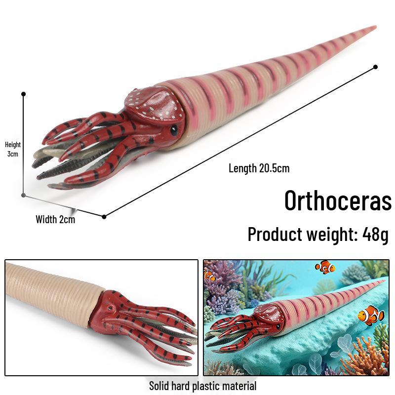 Ancient Marine Life Model: Trilobite, Eurypterid, Pikaia, Sea Scorpion, Nautilus Toy