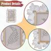 Decorative Resin Photo Frame , Vintage Holder for Classic European Ornament, Floral