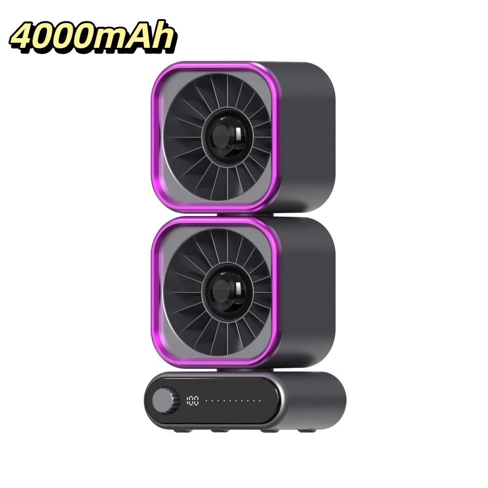 

Quiet Operation Portable Mini Circulating Fan Digital Speed Display Desktop Fan For Offices серый