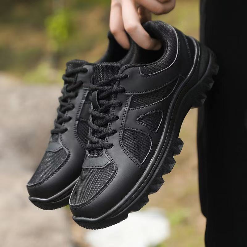 Spring New Fire-fighting Black Training Shoes, Light, Wear-resistant, Comfortable and Breathable Outdoor Simple Low-top Versatile Casual Shoes