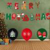 Cartoon Christmas Balloon Flag Decoration Christmas Tree Xmas Cake Flag  New Year