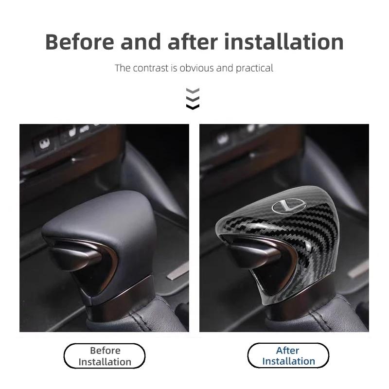 lexus Car Gear Lever ABS Protective Cap Carbon Fiber Cover For Lexus F SPORT ES RX NX LS UX LM LX GX LC RZ IS CT GS RC HS SC LBX GC0