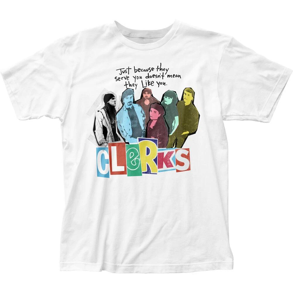 

Clerks Movie Mens T Shirt Movie Short Sleeve Classic Comedy Tee Brand New White XL
