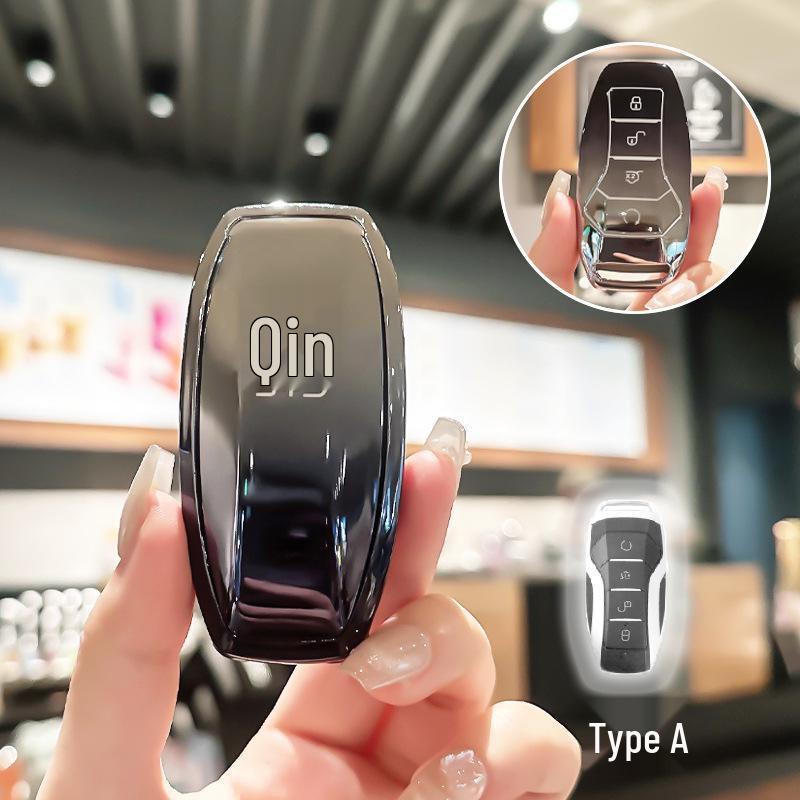BYD Key Case for Han, Dolphin, Seagull, Mini, Yuan, Tang, Song Pro, and Qin Plus.