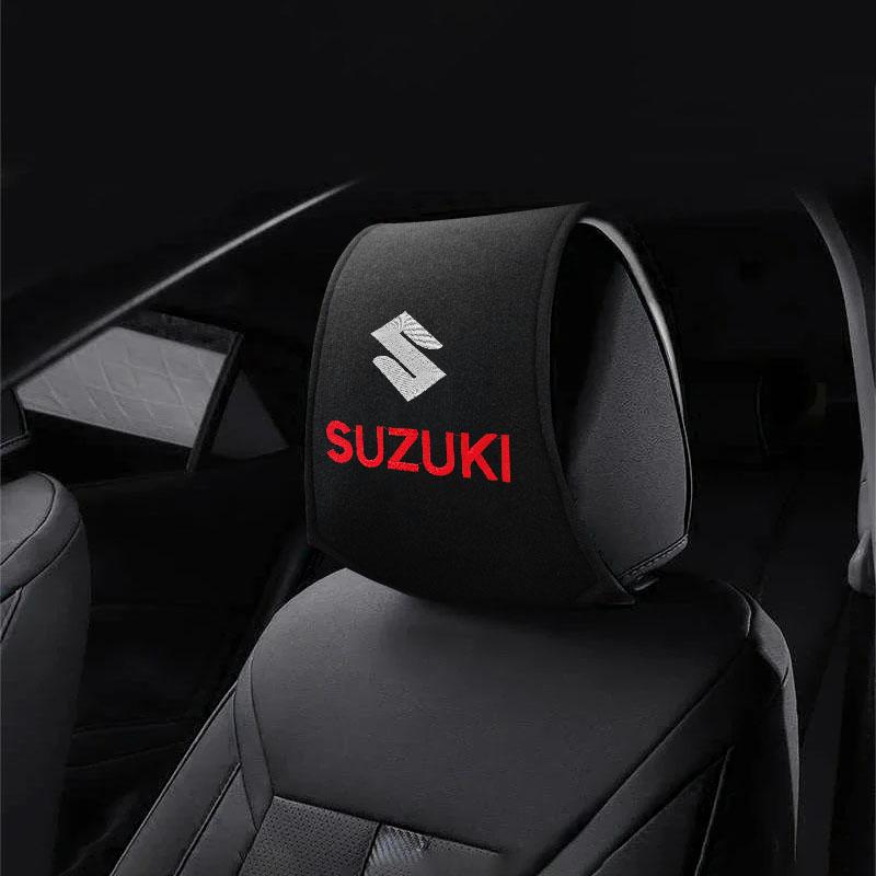 1 Stück Autositz Rücken Kopfstütze Kissen Staubdichte Abdeckung für Suzuki Jimny Samurai S-Cross SX4 GW250 Swift XL-7 ALTO IGNIS Zubehör