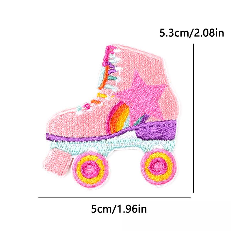 Pink Disco Ball Cowgirl Embroidery Patch Iron On Cute Cartoon Design for Denim Jacket Party Wear Kawaii Western Theme Badges