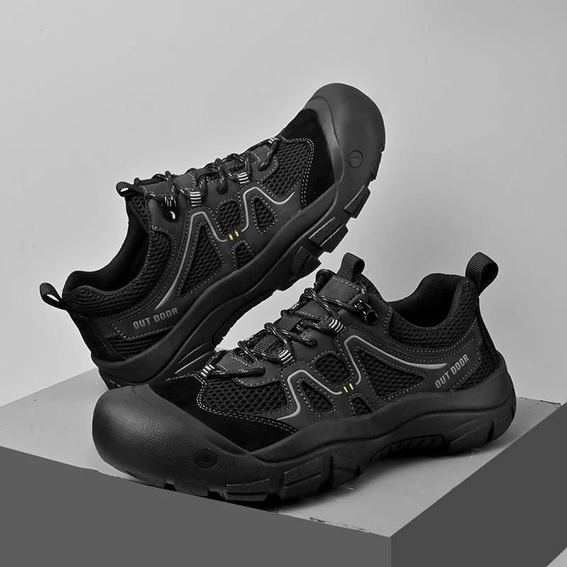 Fashion New Mesh Shoes Breathable Summer Shoes for Men Beach Casual Wear Sandals Man Quick Dry Wading Aqua Shoes Male Treking Footwear