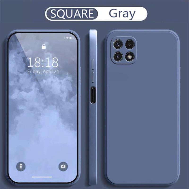 Luxury Liquid Mobile Phone Case for Samsung A22 Galaxy A21S A31 A41 A51 A71 Soft Silicone Protective Shockproof Bag Cover