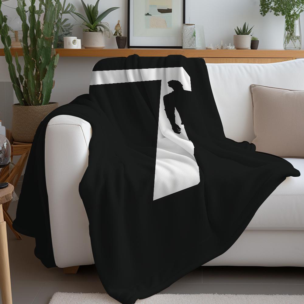 Football Star C-CR Blanket Warm And Soft Suitable For Bedroom Living Room Sofa Bed Office Travel Camping