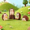 Miniature Landscape Hedgehog Decoration and Display - Cute Small Figurines, Realistic Animal Resin Handicrafts, Tabletop Ornaments