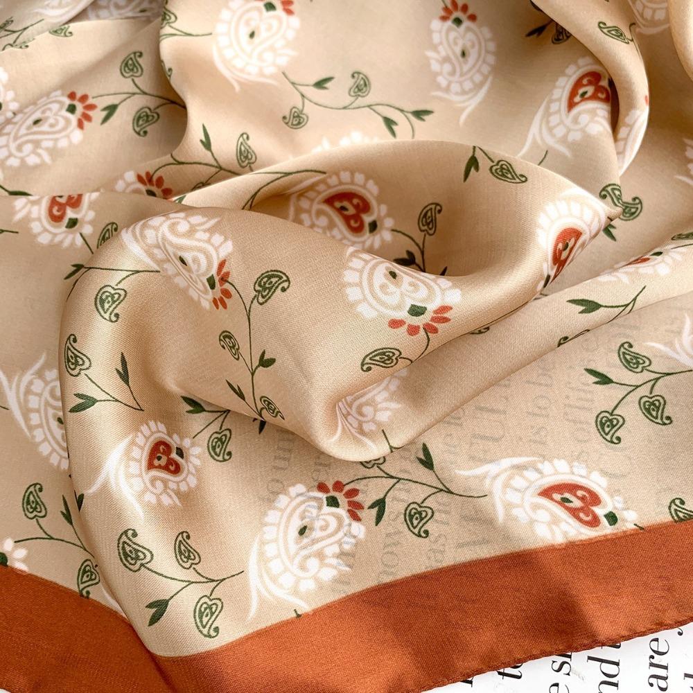 Casual Women's Hairbands Printed Shawls Wraps Fashion Square Scarf  for Women