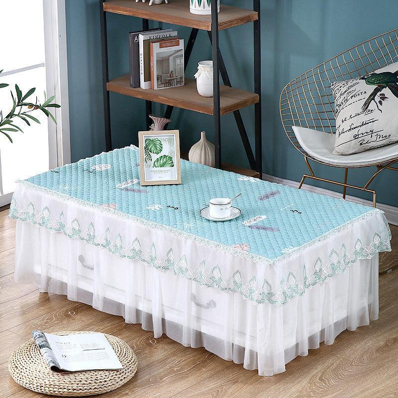 Living Room Coffee Table Table Cloth Coffee Table Cover All-inclusive Table Cloth Waterproof and Oil-proof Rectangular Coffee Table Mat