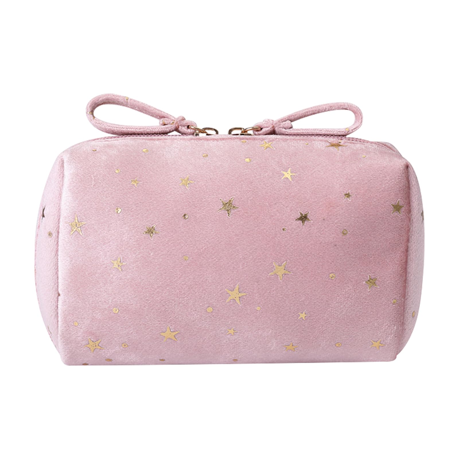 

Liroyal Большая косметичка для хранения косметики для туалетных принадлежностей и мелких предметов, идеально подходит для деловых поездок и путешествий, женская вместительность, стильная, розовый