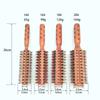 Hair Drying Styling Curly Barber Dye Rubber Wood Comb Boar Bristle Round Brush With Natural Wooden Handle