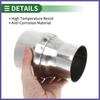 Mandrel Exhaust Pipe Adaptor Concentric Reducers 3" OD to 4" OD Silver Tone